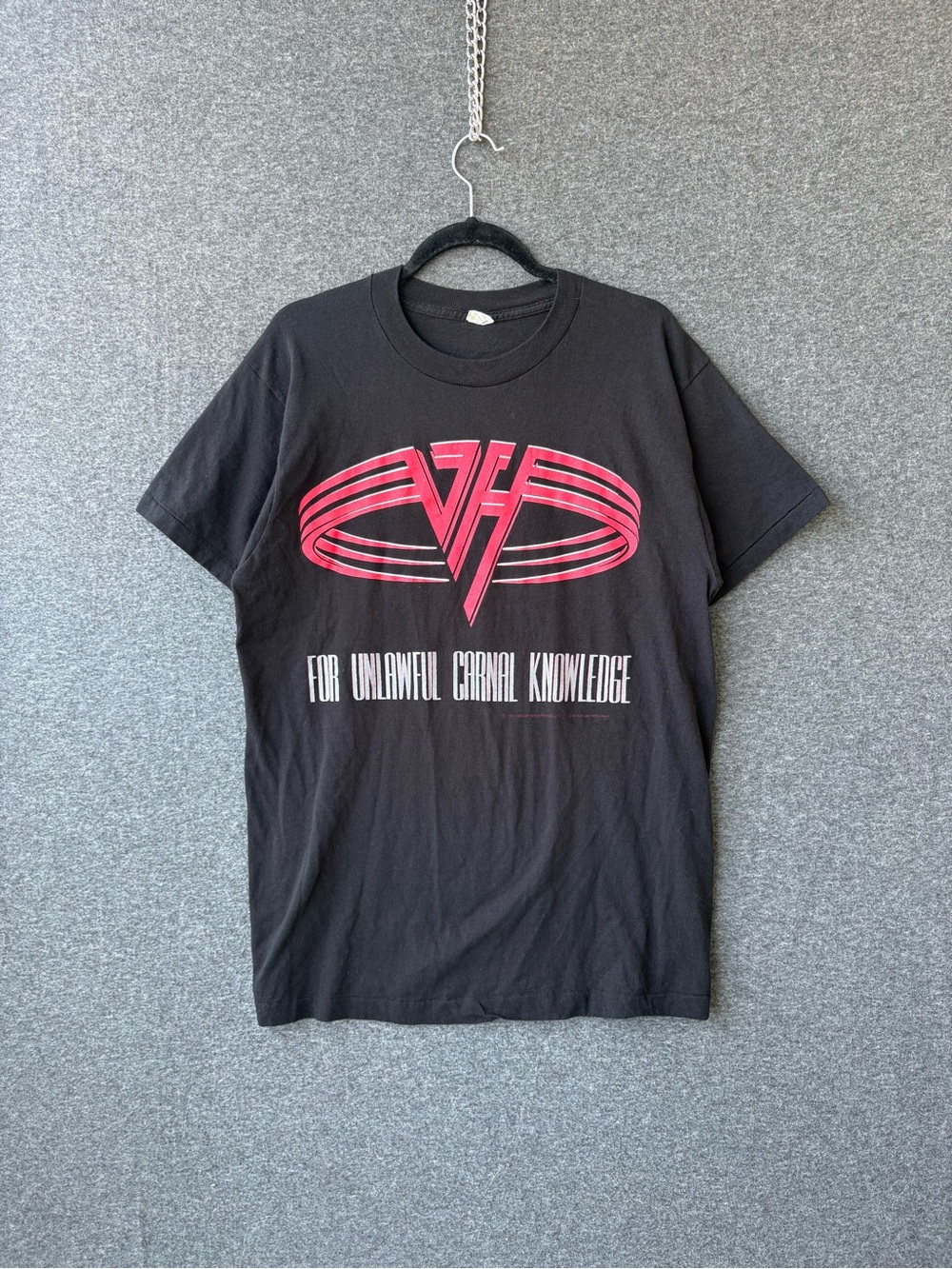 Vintage 1991 Van Halen For Unlawful Carnal knowlegde Tour Tee Size XL